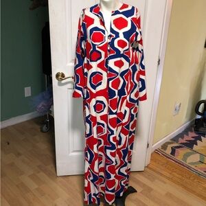 Vintage 1970’s Bonwit Teller MCM Print Caftan